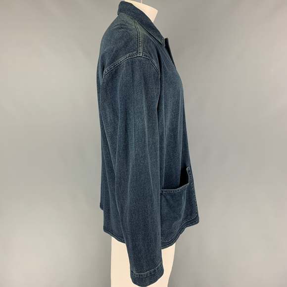RRL by RALPH LAUREN Size XL Dark Blue Cotton Jacket - Picture 2 of 5